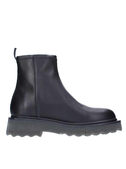 Leather ankle boots OFF-WHITE | OMID004C99LEA0011056NERO