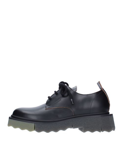 Sports lace-up shoes model OMIF013S22LEA in leather OFF-WHITE | OMIF013S22LEA0011063NERO