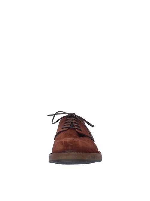 Laced shoes model PANTI180 in suede PANTANETTI | PANTI180MARRONE