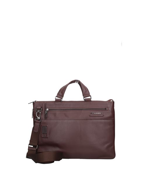 Leather briefcase bag PIQUADRO | CA4021AOMARRONE