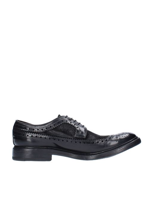SIMON lace-up shoes in leather and suede PREVENTI | SIMON1NERO