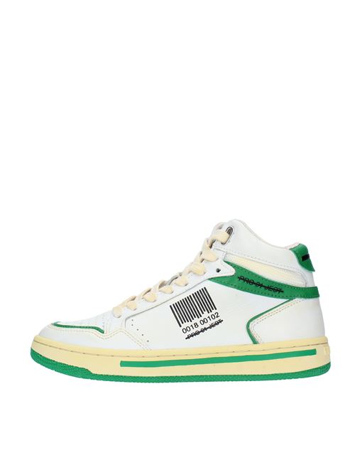 Model P5BW CE35 trainers in leather PRO 01 JECT | P5BW CE35BIANCO-VERDE
