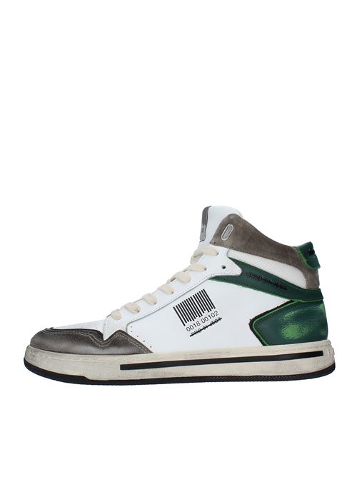 Trainers model P7BM BA23 in leather and suede PRO 01 JECT | P7BM BA23BIANCO-GRIGIO-VERDE