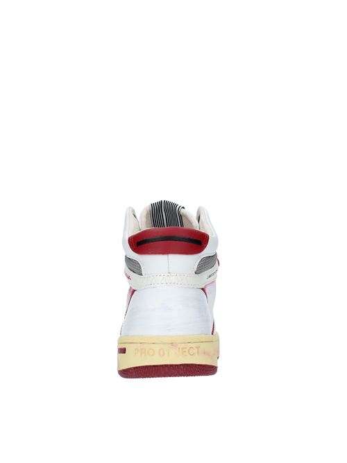 Sneakers modello P7BW BA03 in pelle PRO 01 JECT | P7BW BA03BIANCO-ROSSO