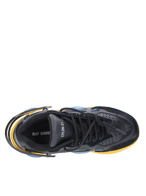Leather and suede trainers RAF SIMONS | CYLON-21NERO-GIALLO