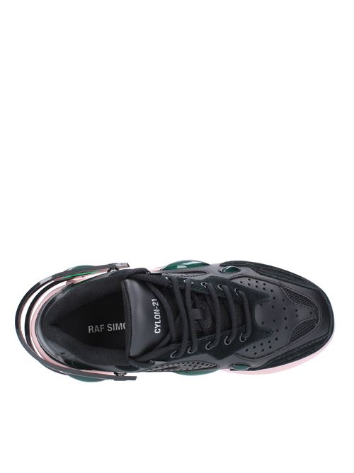 Leather and suede trainers RAF SIMONS | CYLON-21NERO-ROSA