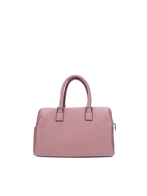 Federica satchel bag in grained leather REBELLE | FEDERICA BOWLING BAGBROWNROSE