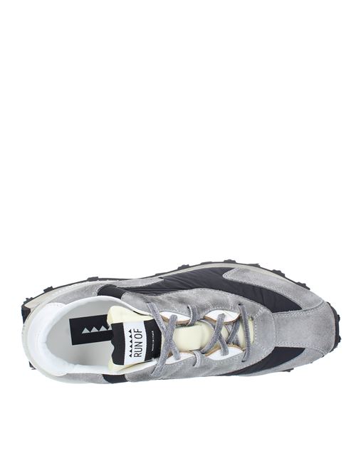 Sneakers modello CARBONIFERA RUN OF in camoscio e tessuto RUN OF | CARBONIFERA MGRIGIO-NERO