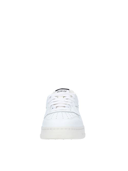 Leather fabric CLASS-S RUN OF trainers. Lace-up front closure RUN OF | CLASS-SBIANCO-ARGENTO
