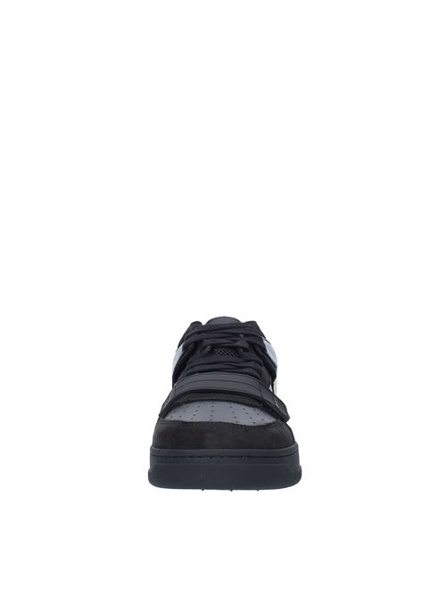 ERRANT MID RUN OF trainers in suede leather and fabric RUN OF | ERRANT MID NOTTE MNERO
