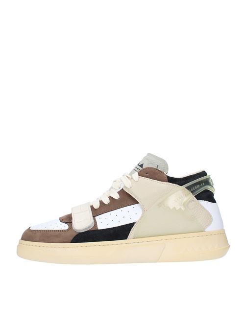 ERRANT MID RUN OF trainers in suede leather and fabric RUN OF | ERRANT MID SCOTT MMULTICOLOR