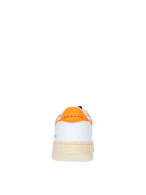EVO COMBI-AF RUN OF trainers in suede leather and fabric RUN OF | EVO COMBI-AF MBIANCO-ARANCIO