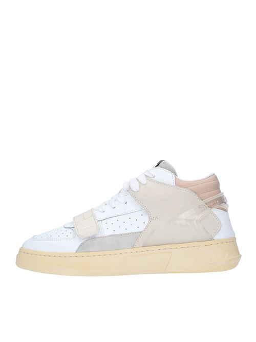 Trainers model MID COMBI-CP RUN OF in suede leather RUN OF | MID COMBI-CPBIANCO-ROSA