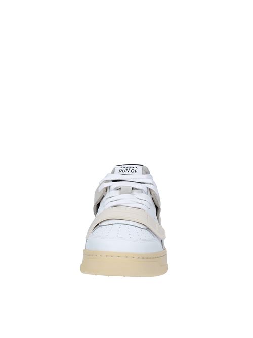 MID COMBI-RF RUN OF trainers in suede leather and fabric RUN OF | MID COMBI-RFBIANCO-ROSA