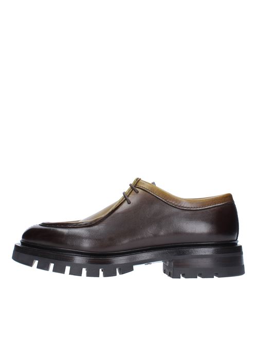 Lace-up shoes model MCCO17743MM4H in leather SANTONI | MCCO17743MM4HBZNT46MARRONE