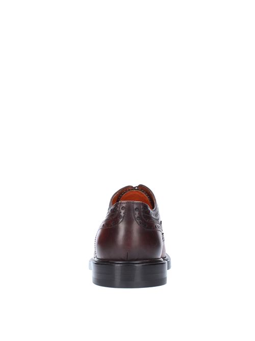 Lace-up shoes model MCOR16164JG3IOLCT50 in leather SANTONI | MCOR16164JG3IOLCT50MARRONE