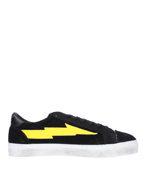 Trainers model THUP001 in suede and fabric SANYAKO | THUP001NERO-GIALLO