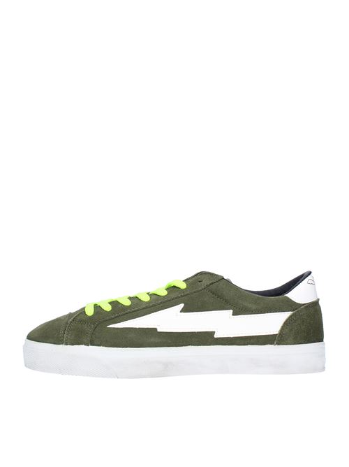 Trainers model THUP027 in suede and fabric SANYAKO | THUP027VERDE-BIANCO