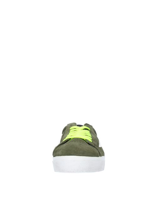 Sneakers modello THUP027 in camoscio e tessuto SANYAKO | THUP027VERDE-BIANCO