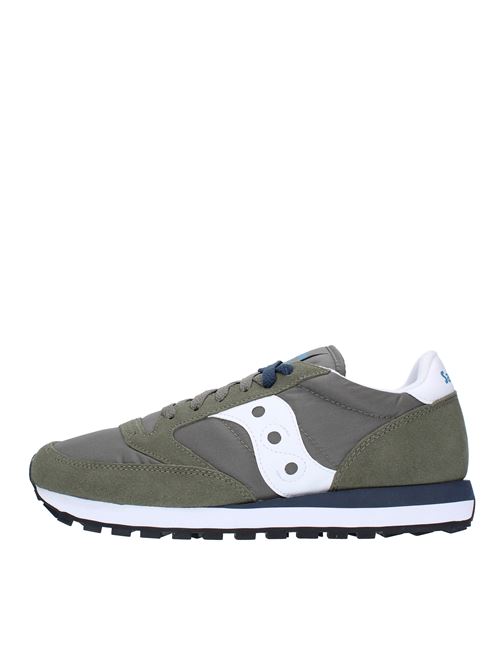 JAZZ ORIGINAL model trainers in suede and fabric SAUCONY | S2044-637VERDE-BIANCO