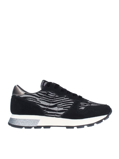Trainers model Z41204 in suede and fabric SUN68 | Z41204NERO-ARGENTO