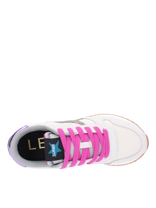Suede leather and fabric trainers SUN68 | Z4221131 BIANCO PANNA