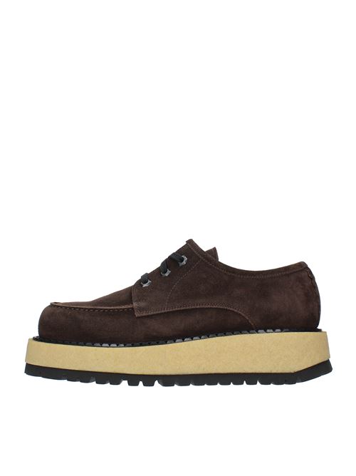 Suede lace-up shoes model ABRA004 THE ANTIPODE | ABRA004MARRONE