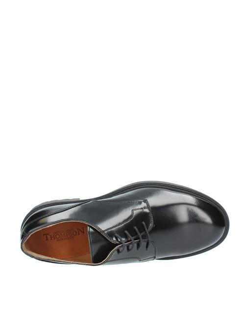 E953 lace-up shoes in leather THOMPSON | E953NERO