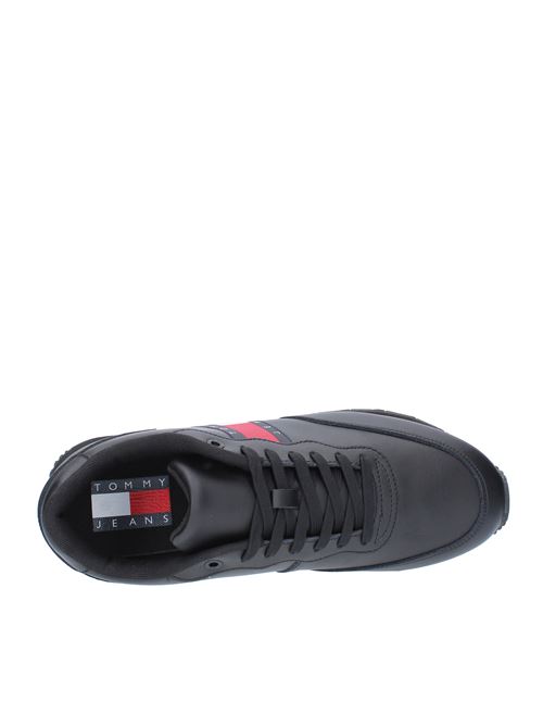 Sneakers in pelle e ecopelle modello EM0EM00898 TOMMY HILFIGER | EM0EM00898NERO