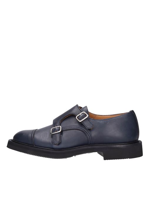 Double buckle leather loafers TRICKER'S | VB0004_TRICBLU