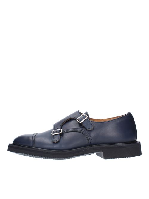 Double buckle loafers in leather TRICKER'S | VB57824BLU