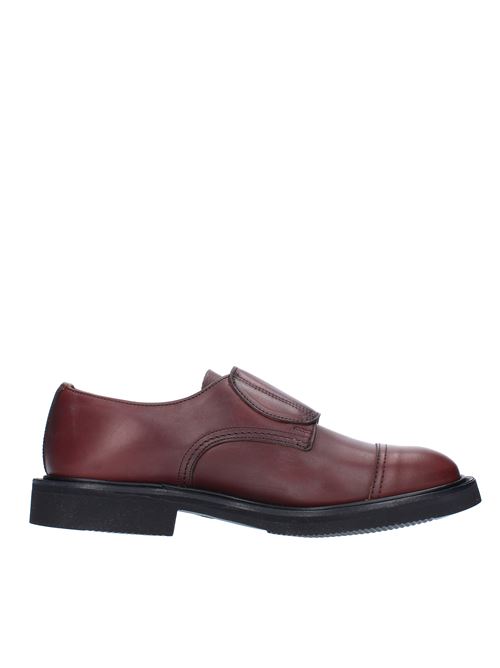 Double buckle loafers in leather TRICKER'S | VB57824MARRONE