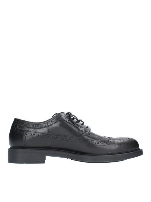 Laced shoes model 206-19 in leather TRIVER FLIGHT | 206-19NERO