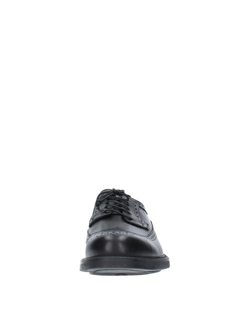 Laced shoes model 206-19 in leather TRIVER FLIGHT | 206-19NERO
