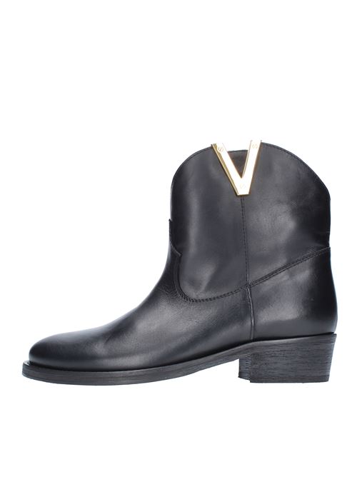 MALIBU' VIA ROMA Texan ankle boots in leather VIA ROMA 15 | 3946NERO