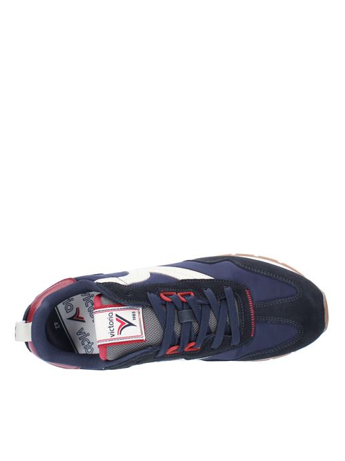 Sneakers in camoscio e tessuto modello MARINO VICTORIA | 8801100BLU-BORDEAUX