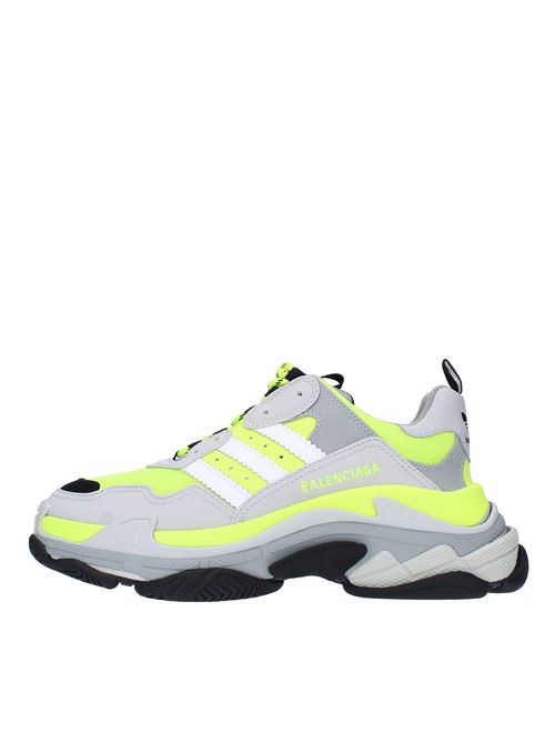 Sneakers BALENCIAGA X ADIDAS TRIPLE S in doppia schiuma e mesh giallo neon, nero e grigio BALENCIAGA X ADIDAS | 712821W2ZB5VERDE ACIDO