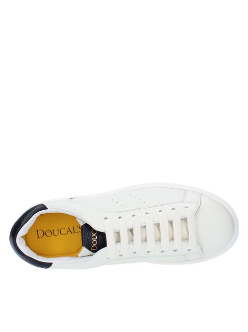 Textured leather sneakers DOUCAL'S | DU2852ALEXPF652PB15NOTTE