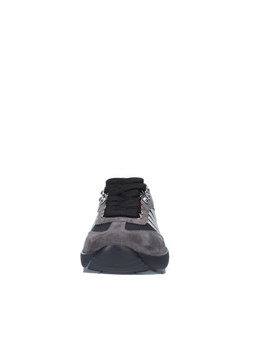 Sneakers DSQUARED2 modello ORIGINAL LEGEND in camoscio, pelle e tessuto DSQUARED2 | SNM025501604883NERO-ANTRACITE