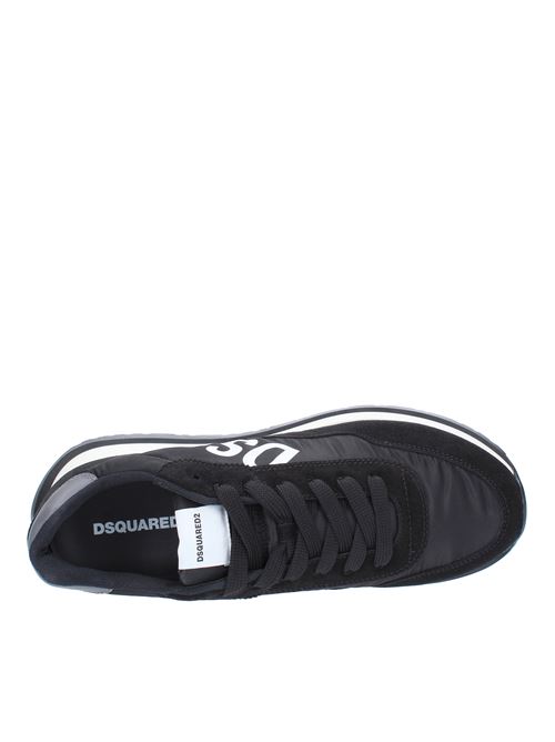 Sneakers DSQUARED2 modello RUNNING in camoscio e tessuto DSQUARED2 | SNM027001601681NERO