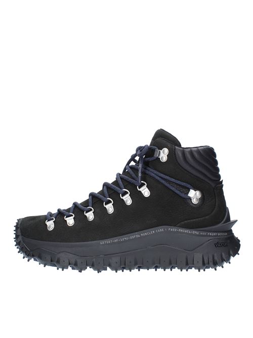 Suede and leather boots MONCLER | 4M00010M2523NERO