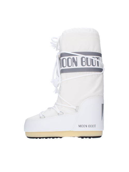Snow boots model ICON NYLON MOON BOOT made of water-repellent technical nylon MOON BOOT | 140044BIANCO