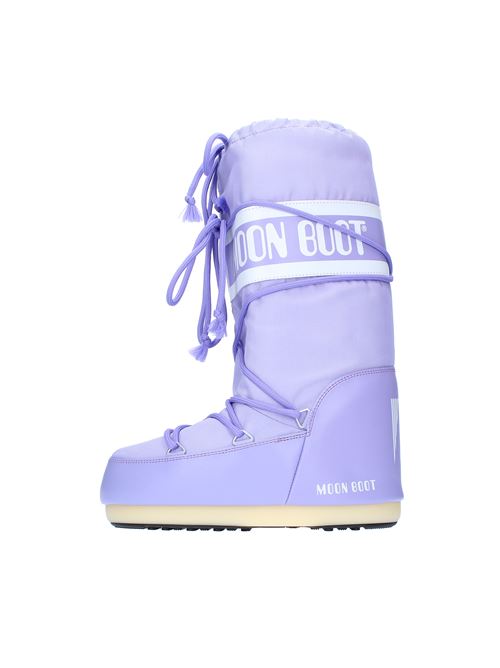Snow boots model ICON NYLON MOON BOOT made of water-repellent technical nylon MOON BOOT | 140044LILLA