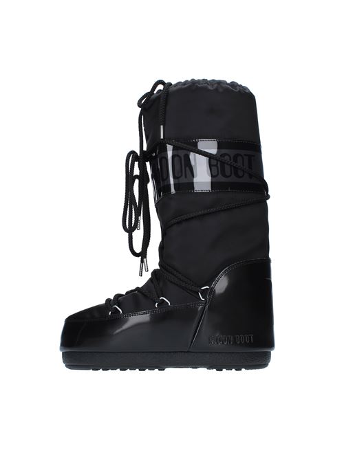 Snow boots model ICON GLANCE MOON BOOT in water-repellent technical nylon MOON BOOT | 140168NERO
