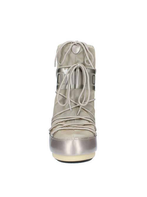 Snow boots model ICON GLANCE MOON BOOT in water-repellent technical nylon. Internal wedge MOON BOOT | 140168PLATINO