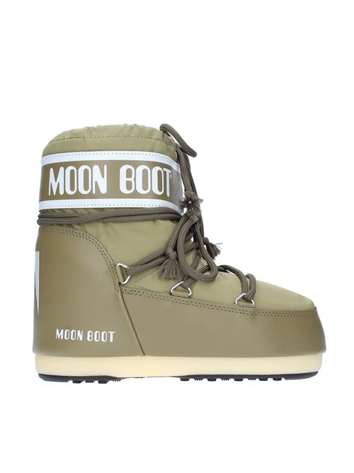 Snow boots model ICON LOW NYLON MOON BOOT made of water-repellent technical nylon MOON BOOT | 140934KHAKI