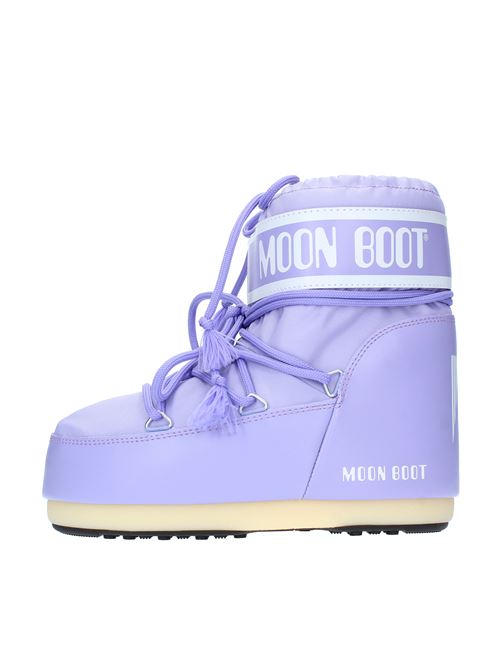 Snow boots model ICON LOW NYLON MOON BOOT made of water-repellent technical nylon MOON BOOT | 140934LILLA