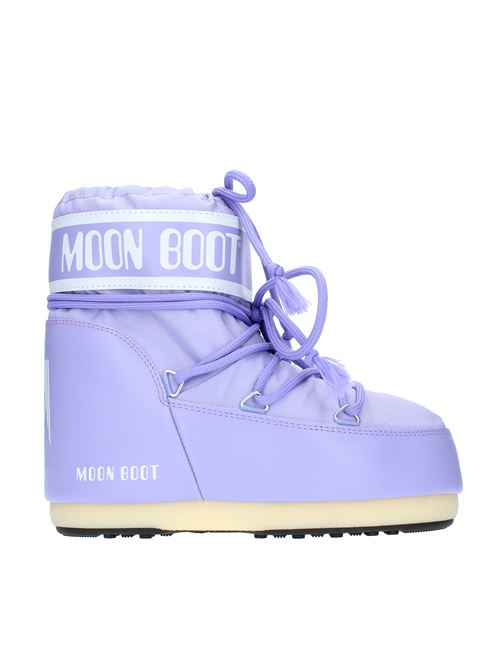 Snow boots model ICON LOW NYLON MOON BOOT made of water-repellent technical nylon MOON BOOT | 140934LILLA