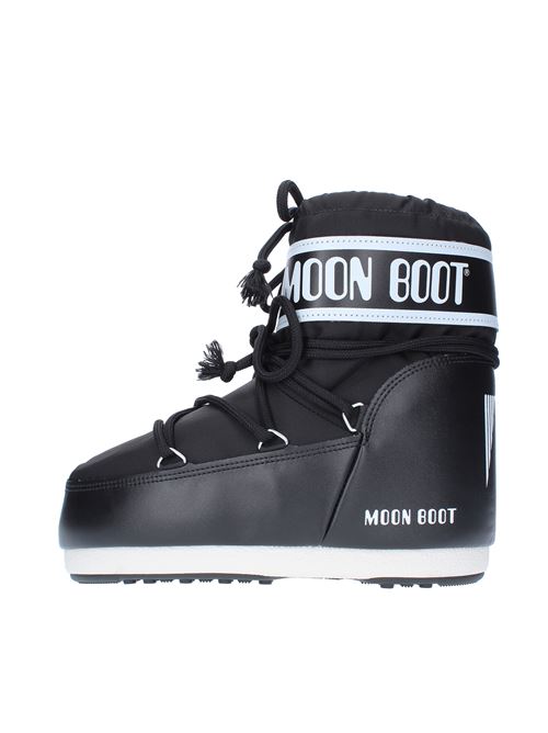 Snow boots model ICON LOW NYLON MOON BOOT made of water-repellent technical nylon MOON BOOT | 140934NERO
