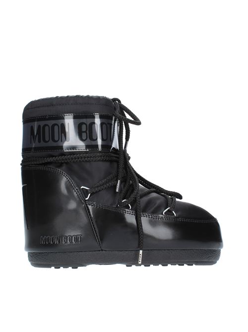Snow boots model ICON LOW GLANCE MOON BOOT made of water-repellent technical nylon.  MOON BOOT | 140935NERO